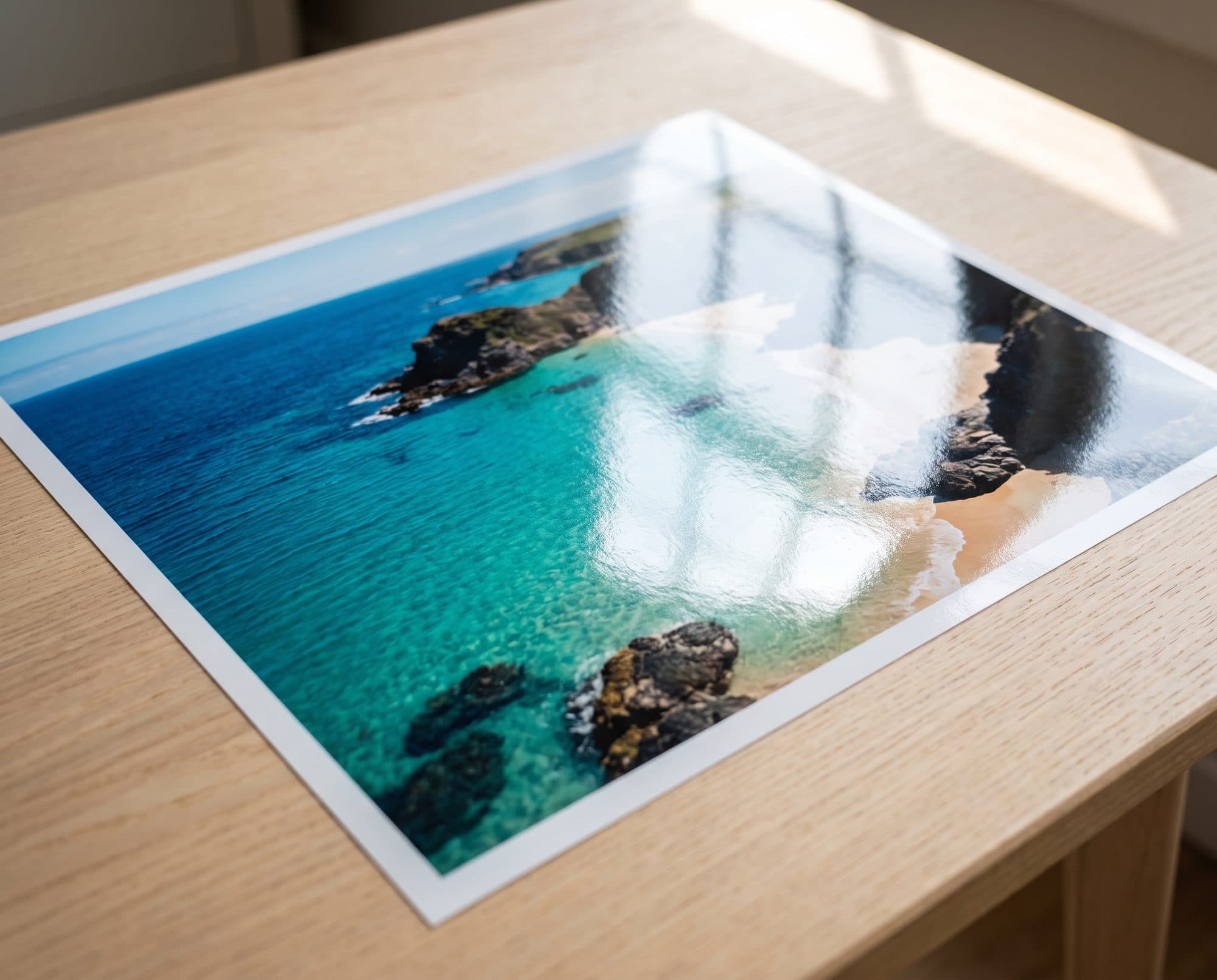 Sjajni foto papir: odsjaj svetla na odštampanoj fotografiji