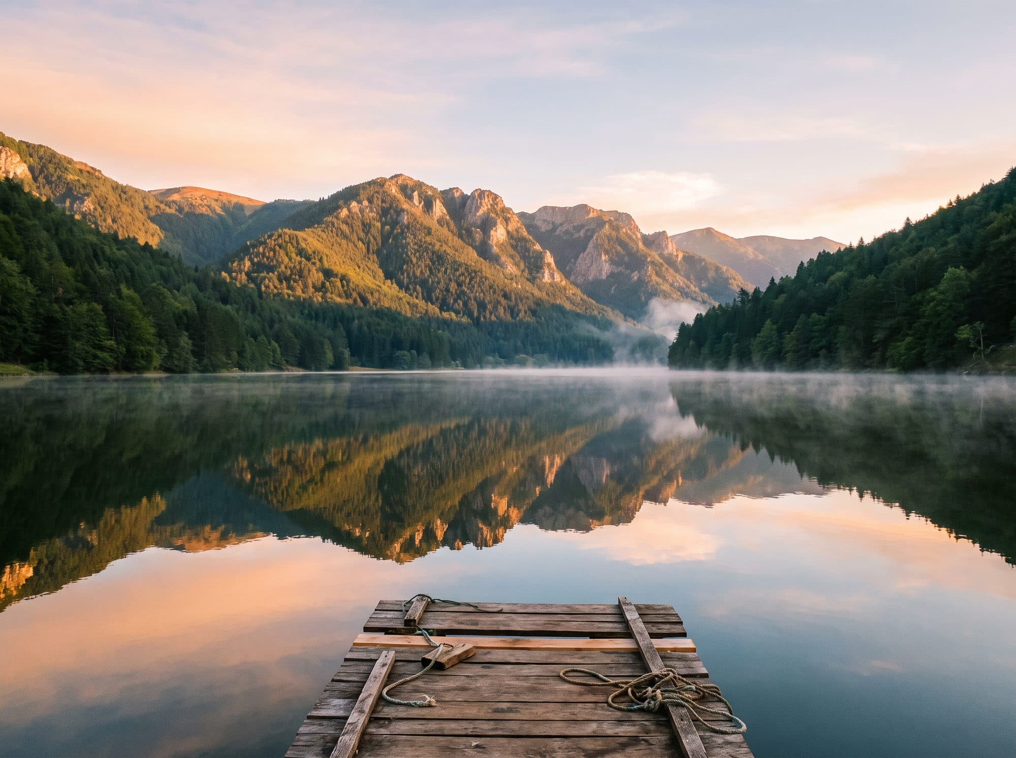Odštampana fotografija jezera i planine, format 13×18